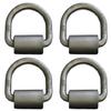 WorldPac (Pack of 4) 5/8-inch,18,000 Lbs Load Capacity Weld-on Forged Flip D-Ring Anchor view 1