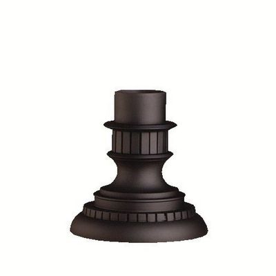 Kichler 9531BK Accessory Outdoor Pier Mount, Black