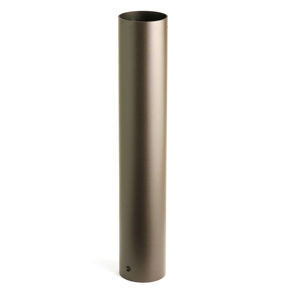 Kichler Lighting 15666AZT 4.25-Inch x 24-Inch Aluminum Bollard Mounting Stem, Textured Architectural Bronze