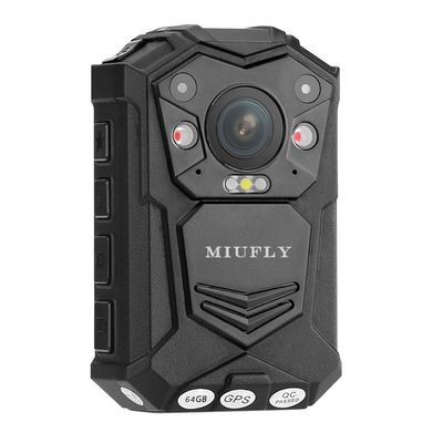 MIUFLY 1296P FHD Body Camera Indoor and Outdoor Use with 2 Inch Display, GPS, Night Vision (64GB)