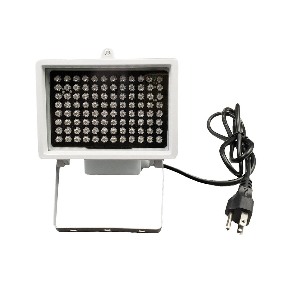 DMetric IR Illuminator, AC 110V - 220V 850nm Infrared 96 LED Night Vision Waterproof Lamp for Indoor Outdoor Security CCTV Camera, Long Range 80m (263 feet) and Wide Angle 60 Degree