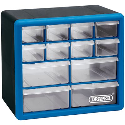Draper 12014 Plastic Organiser with 12 Drawer