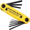 Pine Ridge Archery Allen Wrench Set XL, Universal Multi Wrench, Foldable Wrench, Repairing Tool, Yellow view 1