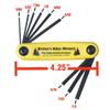 Pine Ridge Archery Allen Wrench Set XL, Universal Multi Wrench, Foldable Wrench, Repairing Tool, Yellow view 2