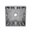 2-Gang Weatherproof Box, Five 1/2 in. Threaded Outlets, Gray view 2