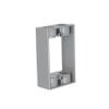 1-Gang Weatherproof Extension Adapter, Two 1/2 in. Threaded Outlets, Gray view 1