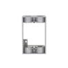 1-Gang Weatherproof Extension Adapter, Two 1/2 in. Threaded Outlets, Gray view 2