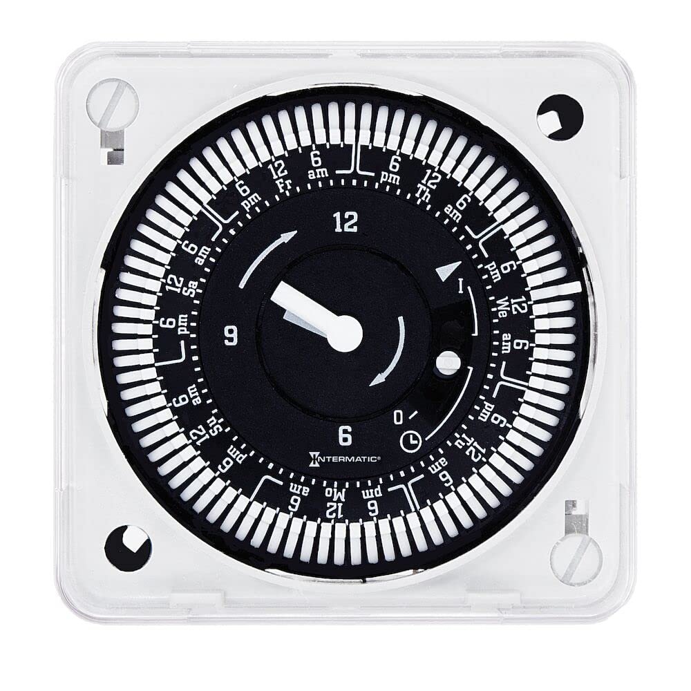 Grasslin by Intermatic MIL72ESWUZH-120 7-Day 120V Flush Mount Electromechanical Time Control with Manual Override