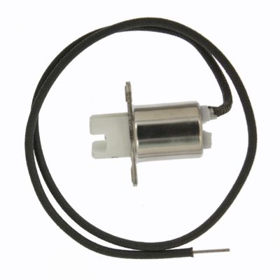 Leviton Lampholder, Incandescent, R7s RX7s Base, Plunger, Keyless, Unglazed Porcelain, Flange Mount, Single Circuit, 554, White