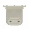 Leviton 660W Medium Bi-Pin Fluorescent Lampholder for T-8 and T-12 Lamps Pedestal Slide-On Recessed Double Contact Plunger Type, 13570-NW, White view 1