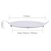BRILLIHOOD 12W 6-inch Ultra-Thin Round LED Recessed Ceiling Panel Down Light with Driver, 1,000 Lumens, 80W Incandescent Equivalent, Home, Office, Commercial Lighting - Pack of 10, 5000K Daylight view 4