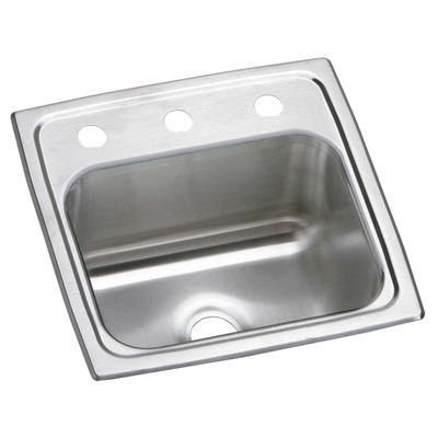 Elkay Celebrity BPSR153 Single Bowl Top Mount Stainless Steel Bar Sink
