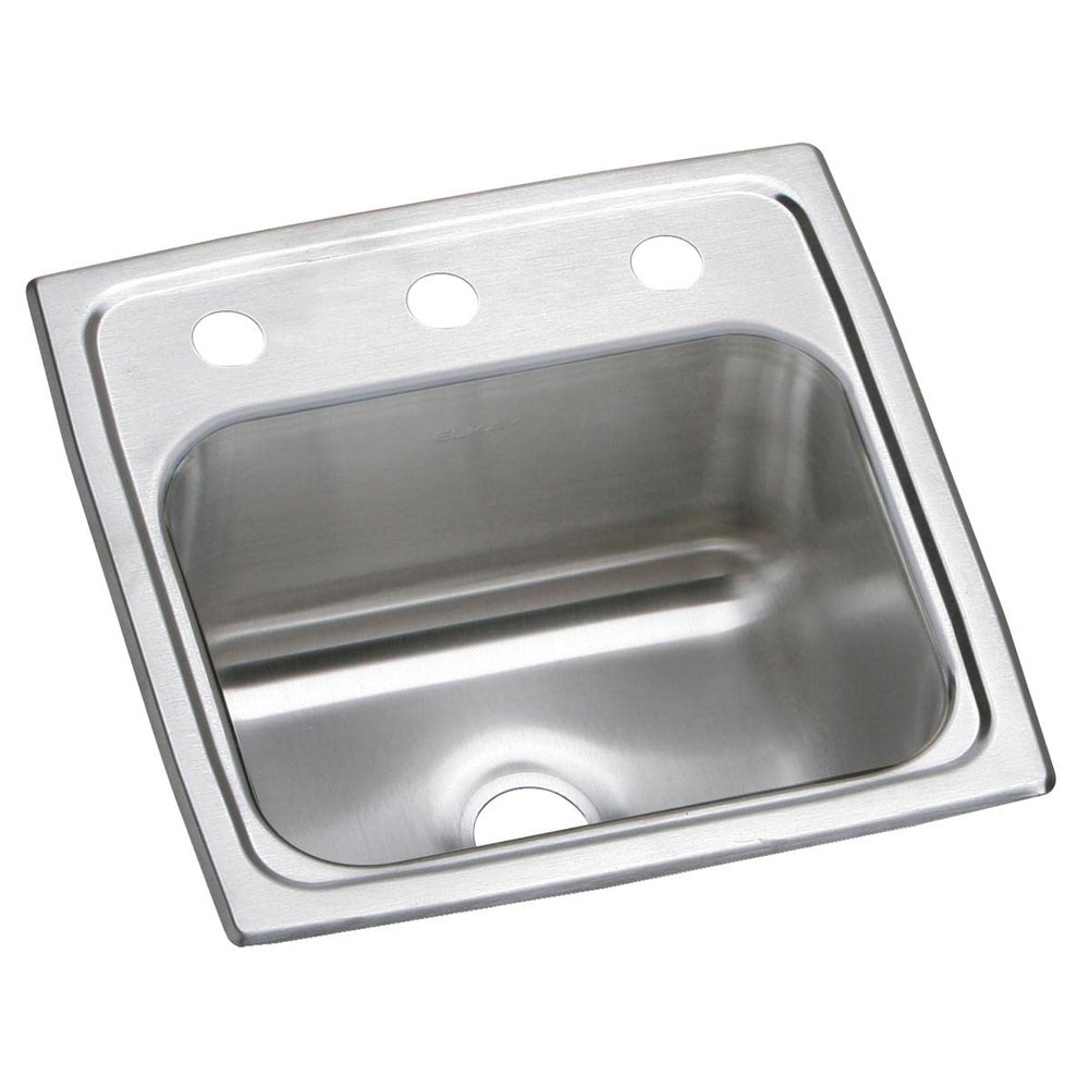 Elkay Celebrity BPSR153 Single Bowl Top Mount Stainless Steel Bar Sink