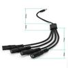 3.5mm Headphone Splitter Cable,ONXE 1/8 Inch AUX Stereo Jack Audio Splitter 1 Male to 2 3 4 Female Adapter Cable for Mp3 Player Mobile Phone Laptop, PC Headphone Speakers(Black) view 2