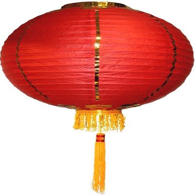 16" Red Lantern with Tassels