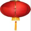 16" Red Lantern with Tassels view 1