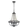Feiss Lighting-Nori-Chandelier 4 Light Steel in Traditional Style-17.13 Inch Wide by 29 Inch High -Traditional Insta view 1