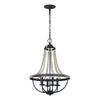 Feiss Lighting-Nori-Chandelier 4 Light Steel in Traditional Style-17.13 Inch Wide by 29 Inch High -Traditional Insta view 2