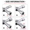 WILLBOND 4 Way Sillcock Water Utility Key for Electric Meter Box, Silver view 2