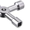 WILLBOND 4 Way Sillcock Water Utility Key for Electric Meter Box, Silver view 4