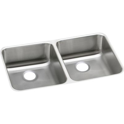 Elkay Lustertone Classic ELUHAD321650 Stainless Steel Equal Double Bowl Undermount ADA Sink