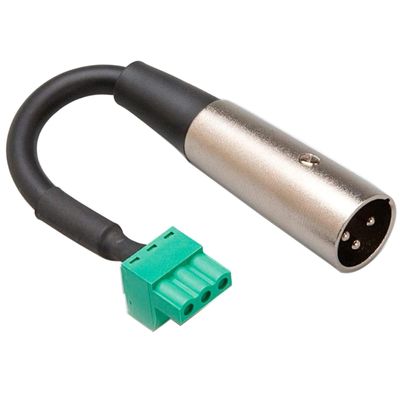 Hosa PHX-206M-BULK Low-voltage Adapter, PHX3F to XLR3M, 6 Inches