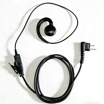 KENMAX CP200 Two-Way Radio Earpiece Headset 1-Wire C-Shape with PTT Button Mic for Motorola CP100D CLS1110 CLS1410 RDM2070D BPR40 DLR1020 VL50