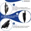 KENMAX CP200 Two-Way Radio Earpiece Headset 1-Wire C-Shape with PTT Button Mic for Motorola CP100D CLS1110 CLS1410 RDM2070D BPR40 DLR1020 VL50 view 3