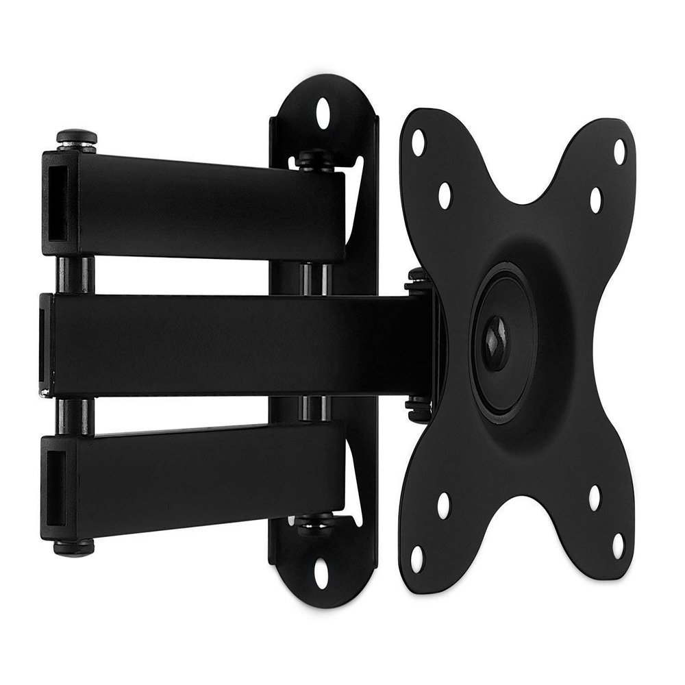 Mount-It! TV Wall Mount, Universal Fit for 19, 20, 24, 27, 32, 34, 37 and 40 Inch TVs and Computer Monitors, Full Motion Tilt and Swivel 14 Extension Arm, VESA 75, 100 Compatible