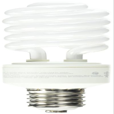 TCP CFL Spring Lamp 150W Equivalent, Daylight White (5100K) MOGUL Base Spiral Light Bulb, 277 Volt