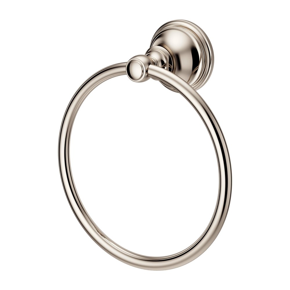 Pfister, BRB-TB0D, Tisbury 6-3/16" Wall Mounted Towel Ring, Polished Nickel