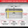 Better Houseware Sink Protectors for Kitchen Sink, Protective Metal Grid, 18.1x12.3x1 inches, White Kitchen Sink Mat to Shield Sink Base from Scratches, Rust-Resistant Coating, L view 3