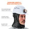 Winter Hard Hat Liner, Insulated, Sherpa Fleece Lined, Shoulder Length, Ergodyne N-Ferno 6952,Black view 4
