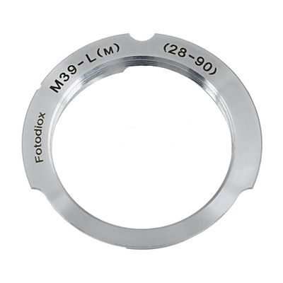 Fotodiox Lens Mount Adapter, M39 (39MM x1 Thread, Leica Screw Mount) Lens to Leica M Adapter with 28mm/90mm Frame Line