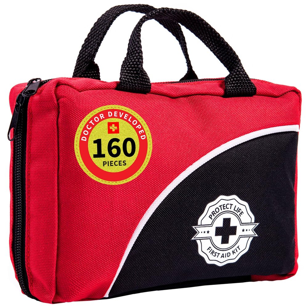 Protect Life Survival First Aid Kit for Home/Business, Camping Kits 160pcs
