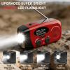 iRonsnow Weather Emergency Solar Hand Crank Radio, 5000mAh NOAA AM/FM view 4
