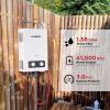 Tankless Water Heater, Camplux 1.58GPM Outdoor Propane Gas Water Heater with Portable Handle, White, 6L view 2