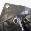 Black Tarp, Heavy Duty Vinyl w/Reinforced Edges 3.5' X 7' Feet view 3