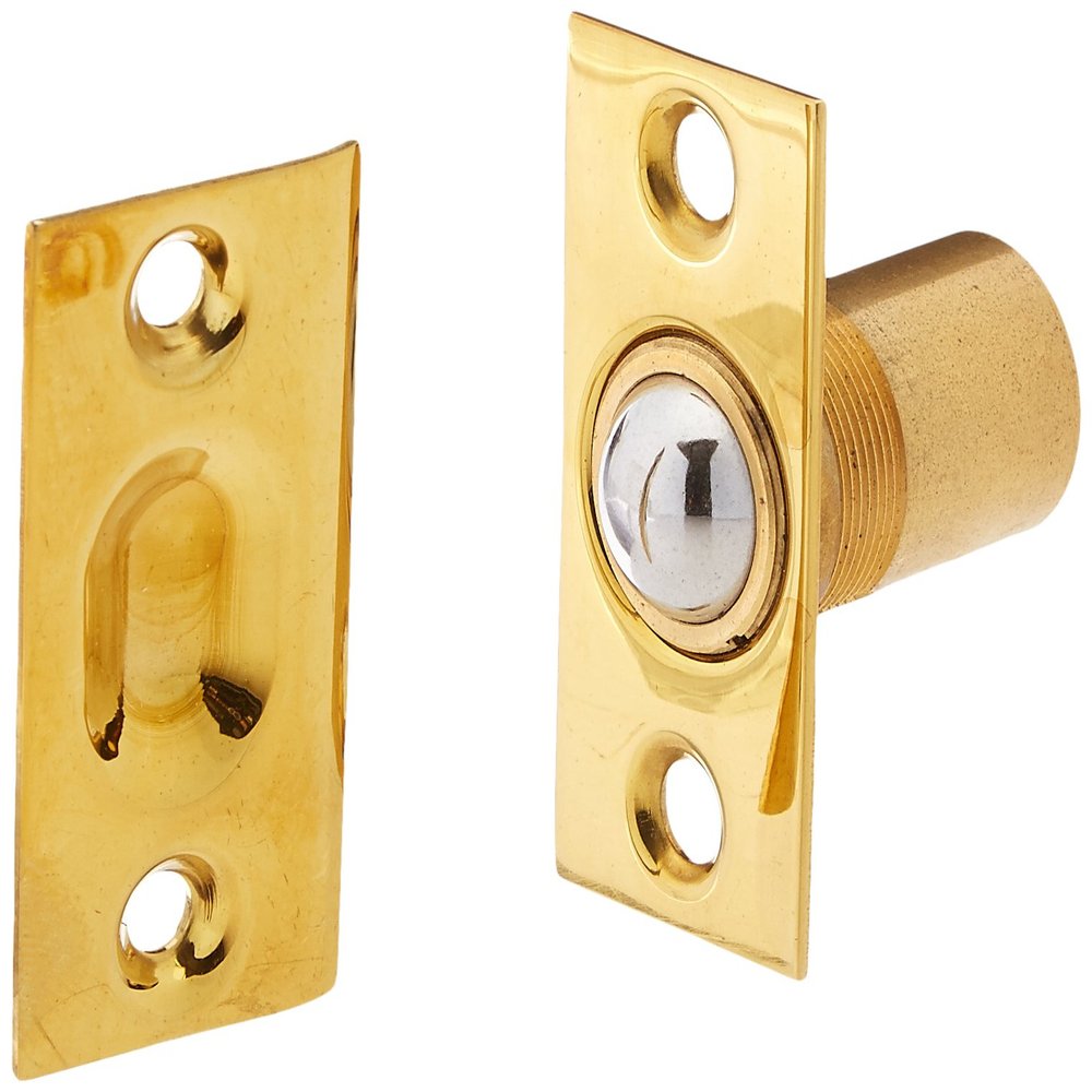 Baldwin 0425031 Adjustable Ball Catch, Unlaquered Bright Brass