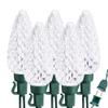 Brizled C9 Christmas Lights Cool White 16FT 25 LED 120V UL Certified Faceted Outdoor Christmas String Lights Connectable Xmas Tree Light for Tree, Holiday, House, Roof Decor view 1