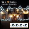 Brizled C9 Christmas Lights Cool White 16FT 25 LED 120V UL Certified Faceted Outdoor Christmas String Lights Connectable Xmas Tree Light for Tree, Holiday, House, Roof Decor view 4