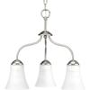 Progress Lighting Classic 3-Light Chandelier, Brushed Nickel view 1