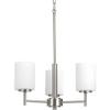 Progress Lighting Replay 3-Light Chandelier, Brushed Nickel view 1