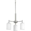 Progress Lighting Replay 3-Light Chandelier, Brushed Nickel view 3