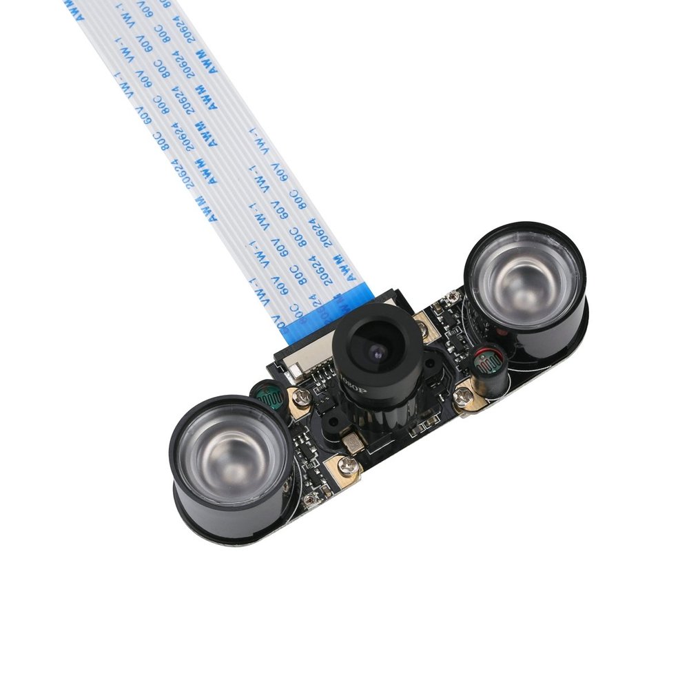 Unistorm Raspberry Pi 4 Camera Module Night Vision with 3.6mm Adjustable Focal Length 2pcs IR Sensor LED Light Also for Raspberry Pi 3 Model B+ and Model B