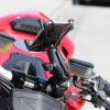 RAM MOUNTS X-Grip Small Phone Mount with RAM Tough-Claw Small Clamp Base RAM-B-400-HOL-UN7BU with Medium Arm for Motorcycle, ATV/UTV, Bike view 3