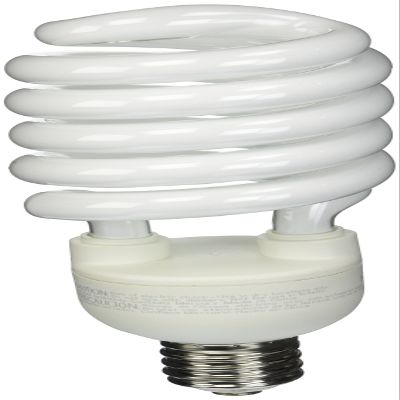 TCP CFL Spring Lamp, 300W Equivalent, Daylight White (5000K) MOGUL Base Spiral Light Bulb , 120 Volt
