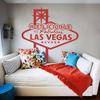 DigTour WallArt Vinyl Wall Decal Sticker Las Vegas City Sign Travel Wall Decor Home Sticker Star Wallpaper Mural Welcome to Fabulous Las Vegas Nevada (Large,Black) view 2