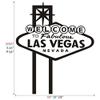 DigTour WallArt Vinyl Wall Decal Sticker Las Vegas City Sign Travel Wall Decor Home Sticker Star Wallpaper Mural Welcome to Fabulous Las Vegas Nevada (Large,Black) view 3