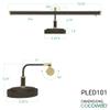 Cocoweb 19" Mahogany Bronze LED Directional Piano Desk Lamp - PLED101MBD (Mahogany Bronze) view 2